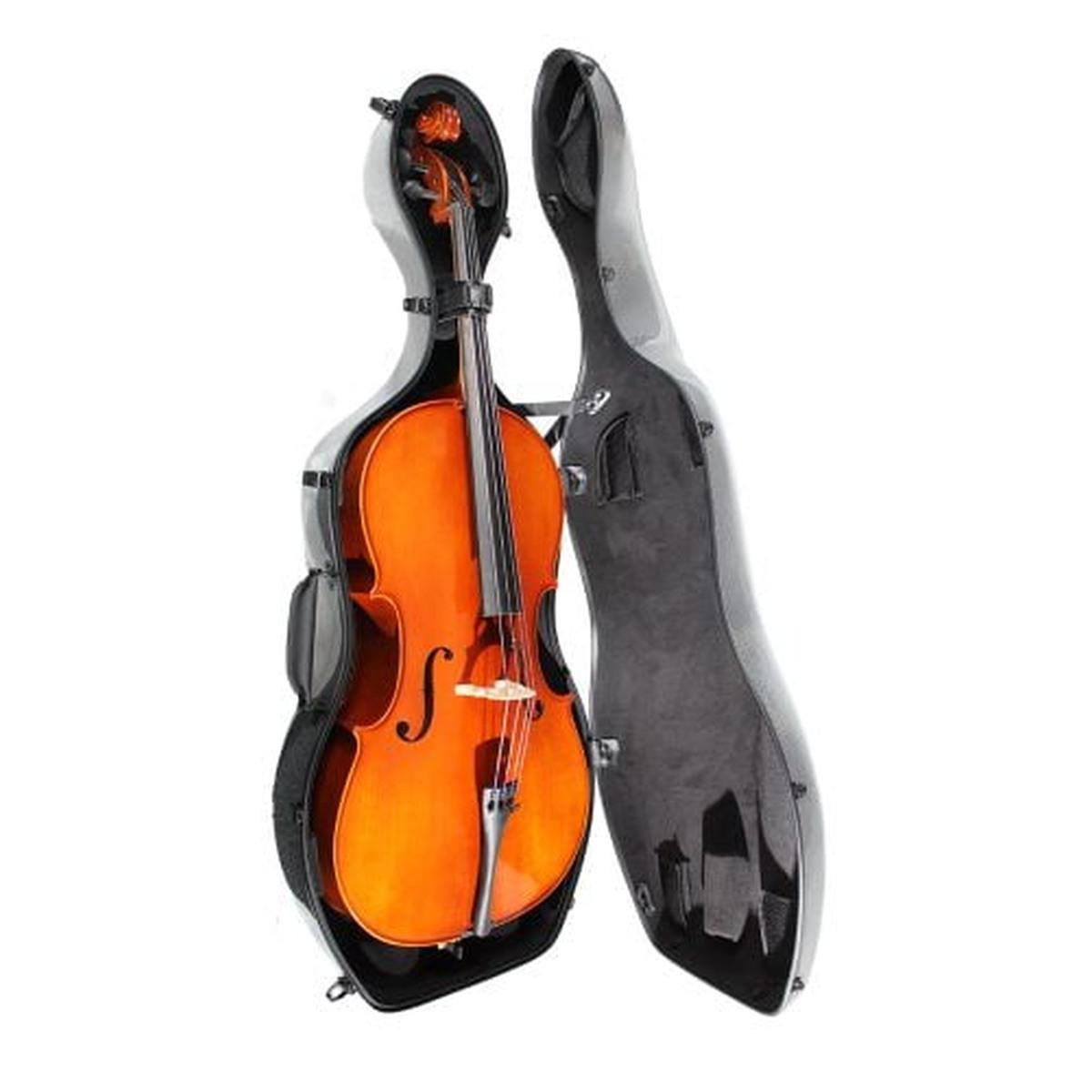 Plc case violoncello policarbonato black