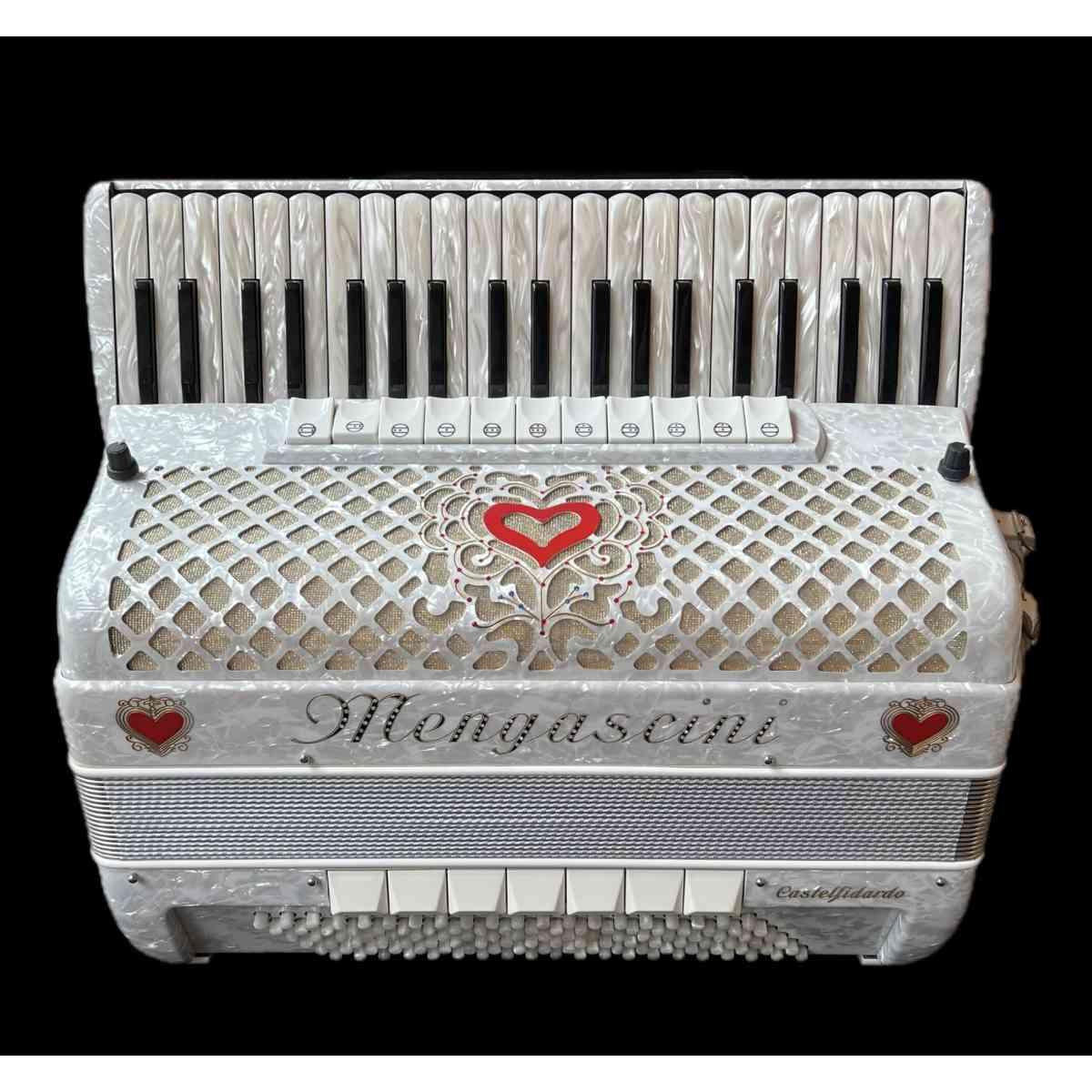 Fisarmonica mengascini 4/5 120 bassi 1 cassotto -  usata