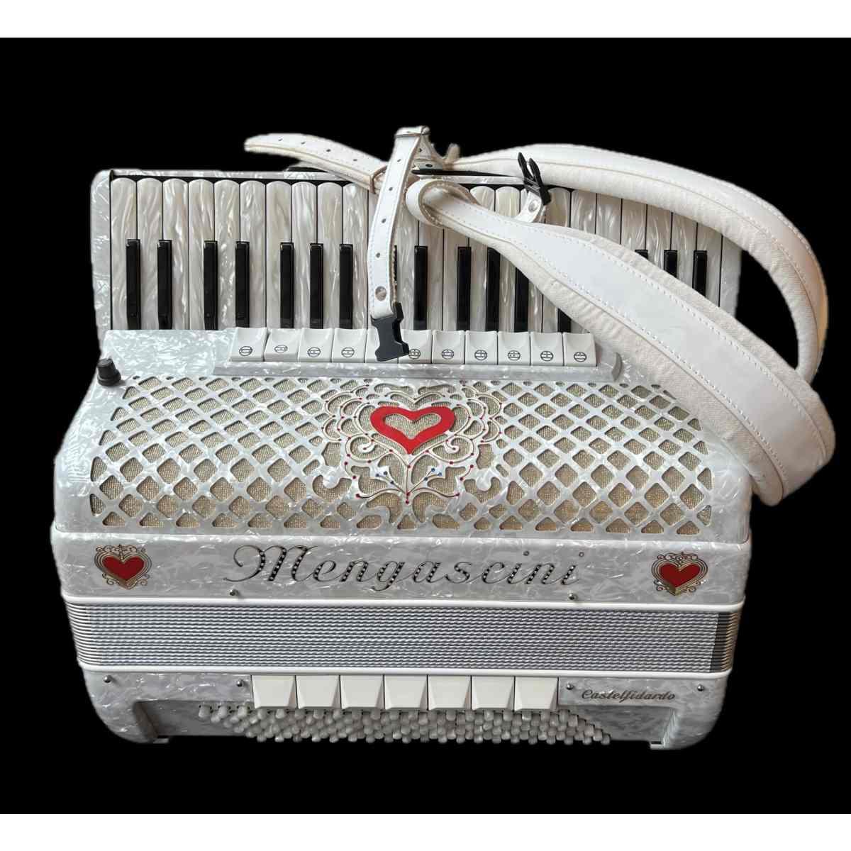 Fisarmonica mengascini 4/5 120 bassi 1 cassotto -  usata