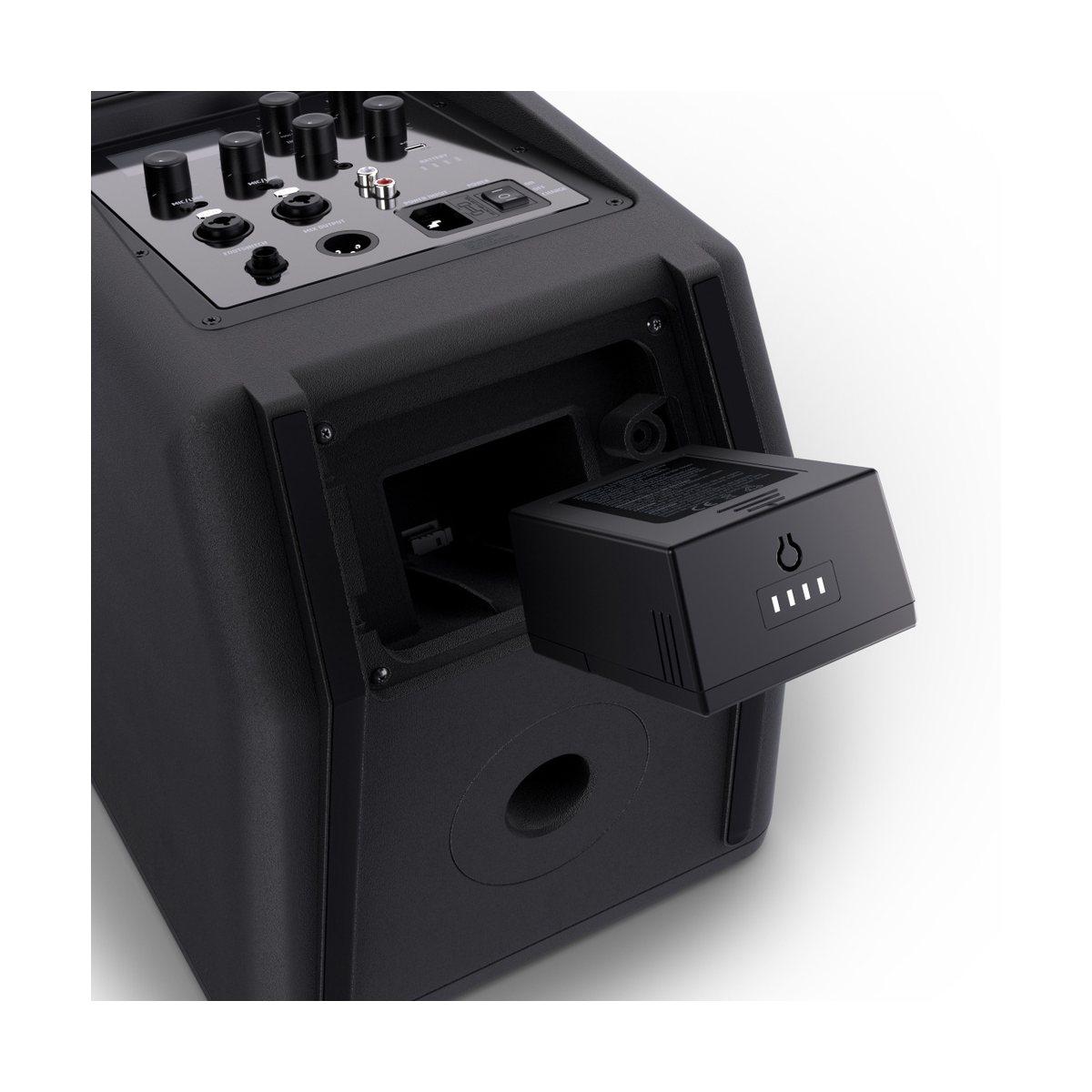 LD SYSTEMS ANNY 8 - Altoparlante PA Bluetooth portatile a batteria con mixer, colore Stage Black