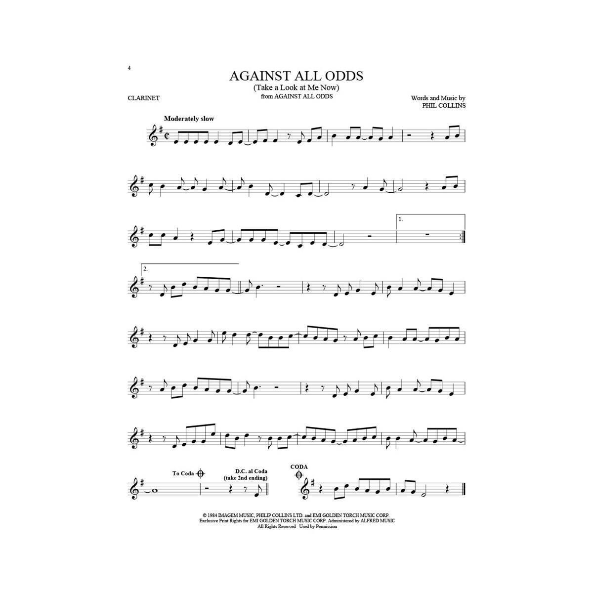 101 movie hits per clarinetto