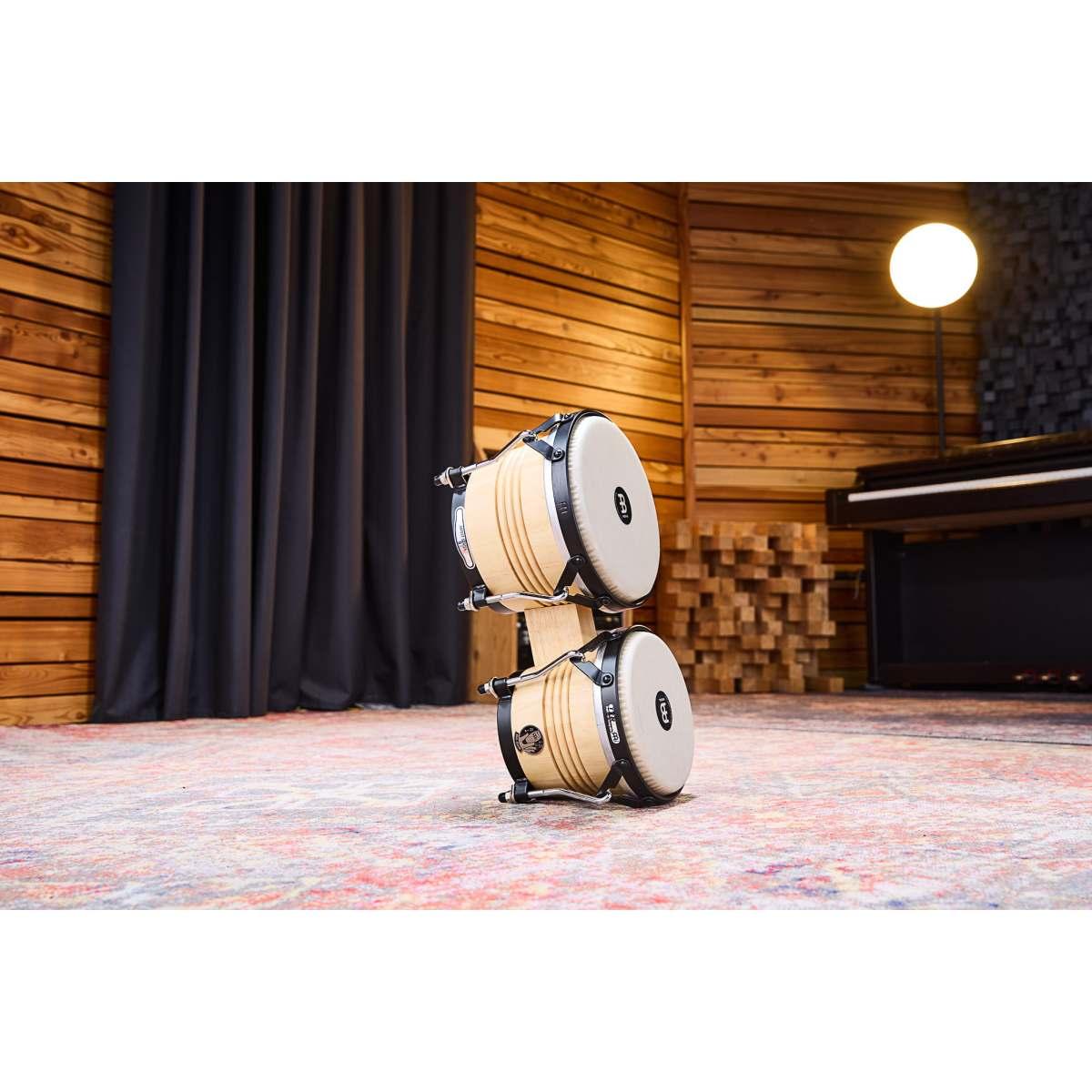 MEINL LCR300NT-M Luis Conte Signature Wood Bongos 6 3/4 & 8"