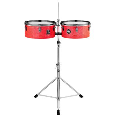 MEINL MR1415 Manolito Rodriguez Signature Timbales 14 & 15 Atomic Red