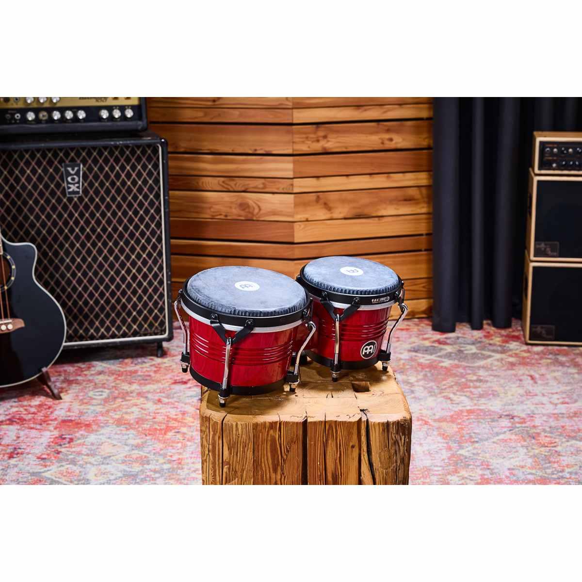 MEINL WBTR300WR Traditional Bongos 6 3/4 & 8 Red Wine