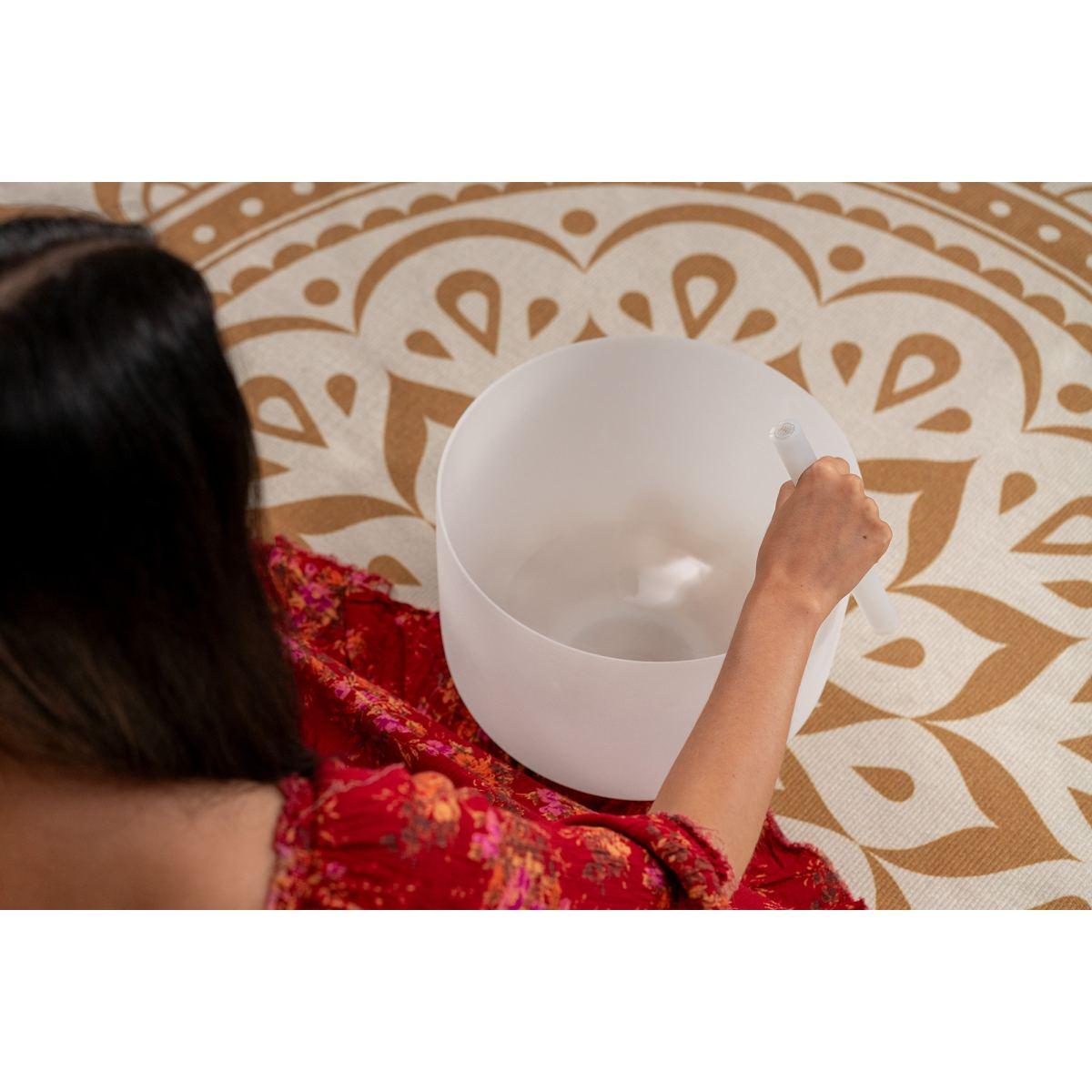 SONIC ENERGY CSBM12A3 Campana di cristallo da 12", nota A3, 440 Hz, chakra della fronte