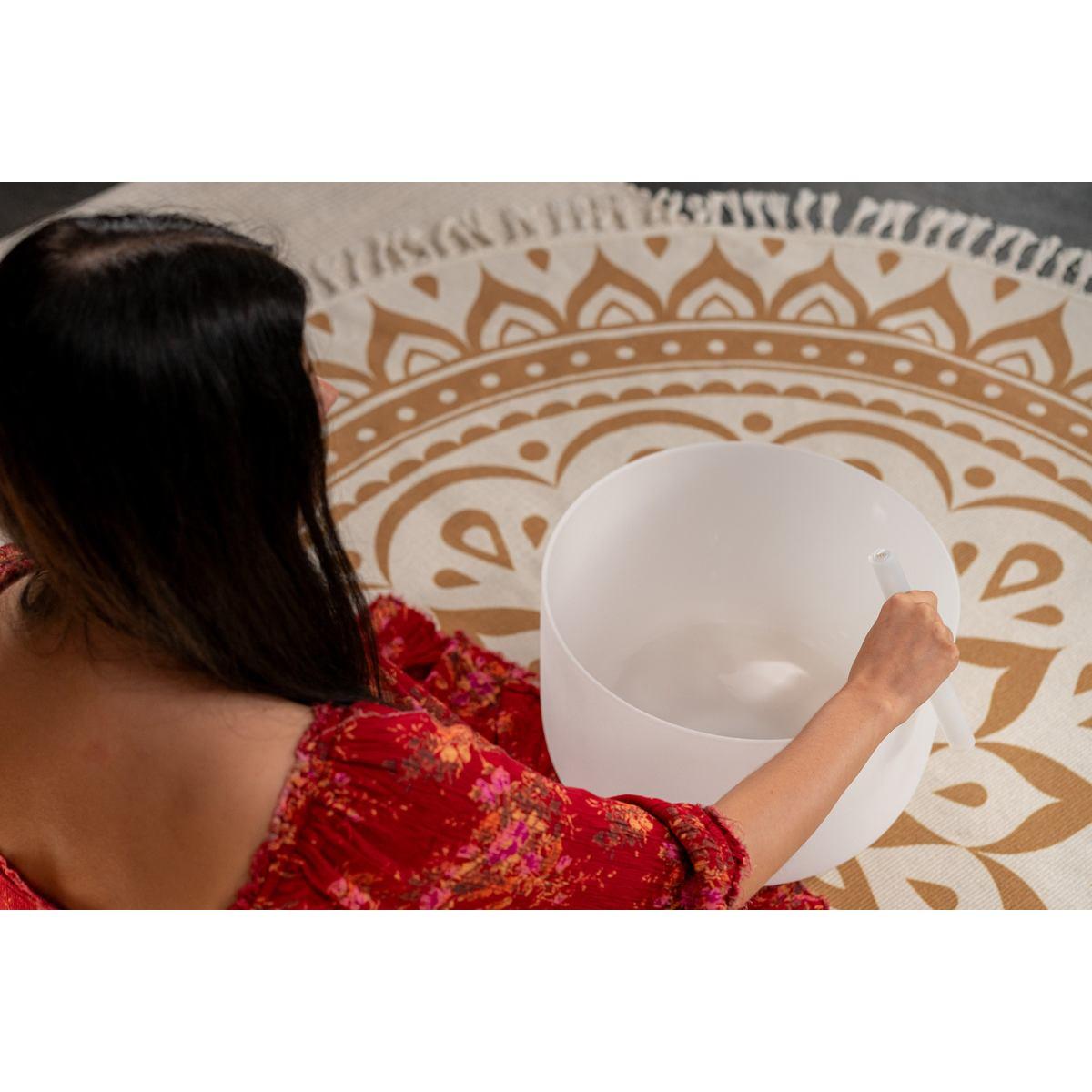 SONIC ENERGY CSBM16C3 Campana di cristallo da 16", nota C3, 440 Hz, chakra della radice