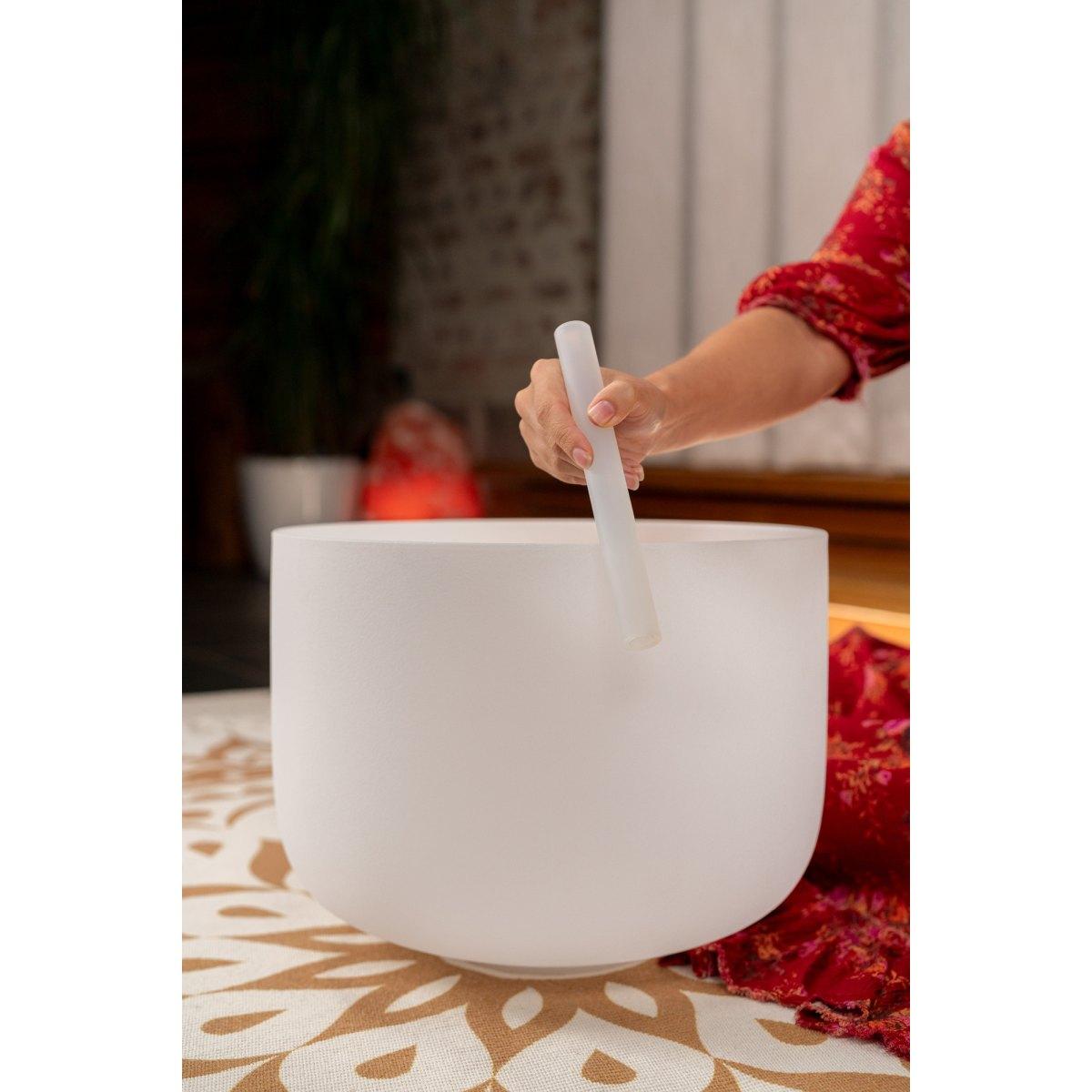 SONIC ENERGY CSBM16C3 Campana di cristallo da 16", nota C3, 440 Hz, chakra della radice