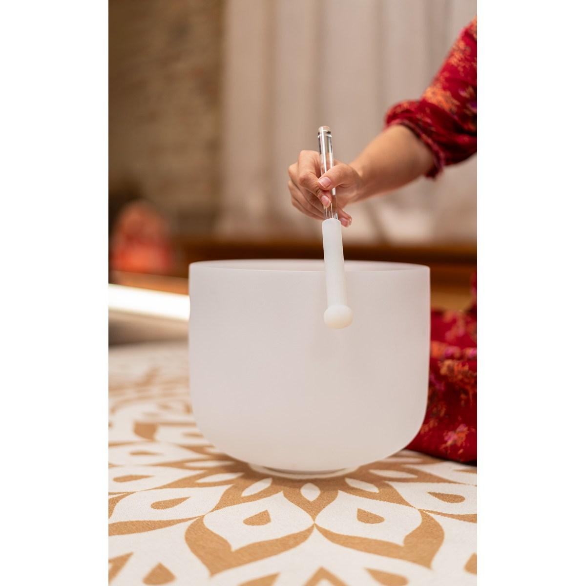 SONIC ENERGY CSBRHMT Asta di silicone di cristallo semi-rivestita, media, punta in silicone