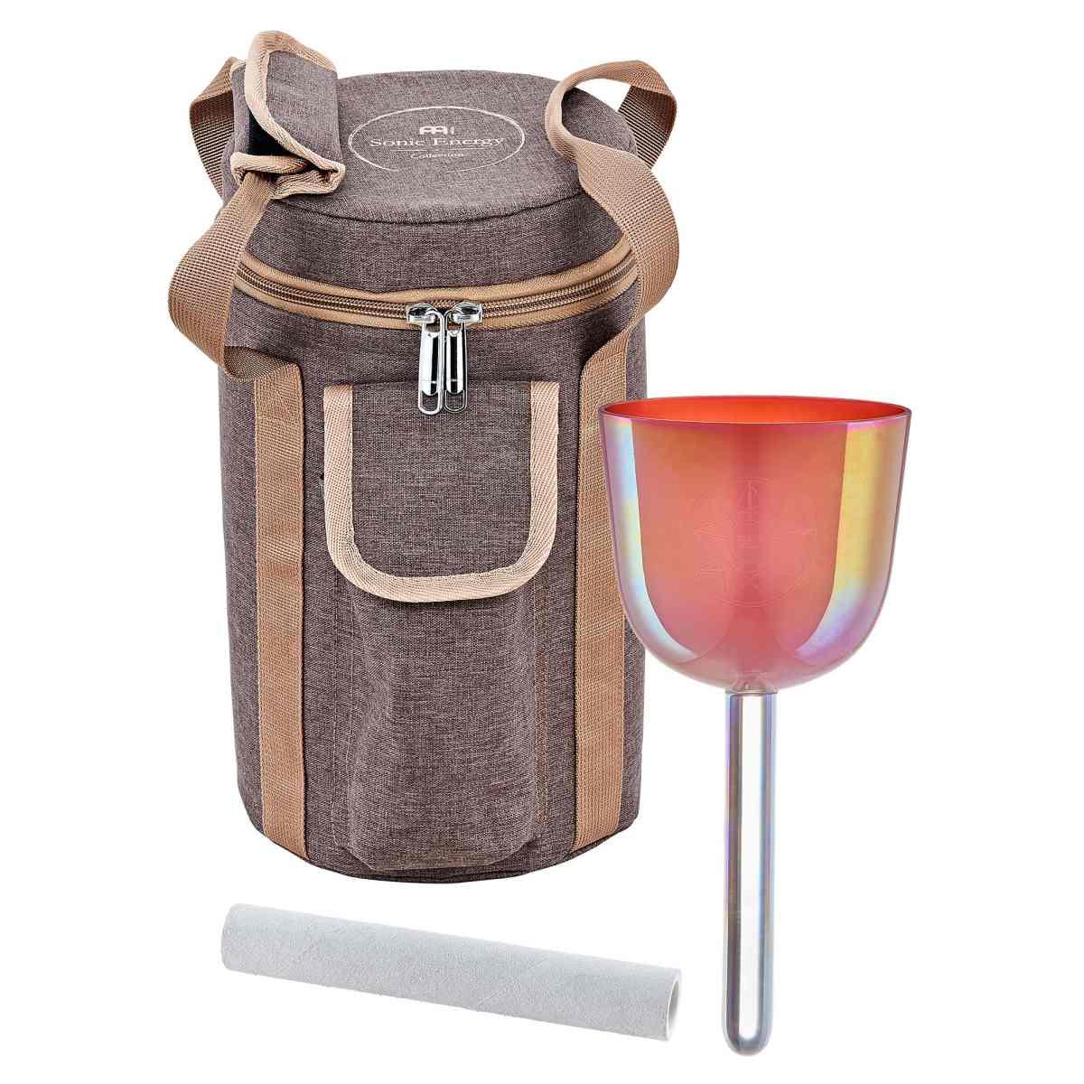 SONIC ENERGY ESOLCSB963 Campana tibetana in cristallo Essence Solfeggio da 3,25" 963 Hz, barriera corallina