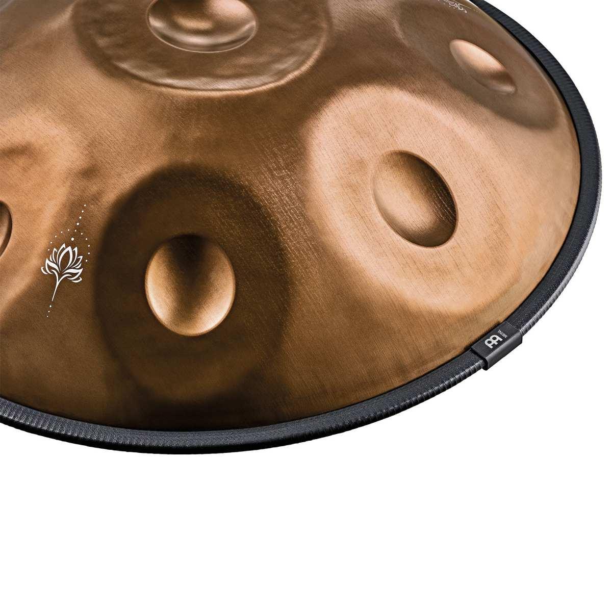SONIC ENERGY HPSTL102CU Handpan sensoriale acciaio inossidabile E La Sirena 10 note 432 Hz rame vintage design inciso