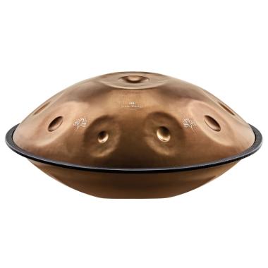 SONIC ENERGY HPSTL102CU Handpan sensoriale acciaio inossidabile E La Sirena 10 note 432 Hz rame vintage design inciso