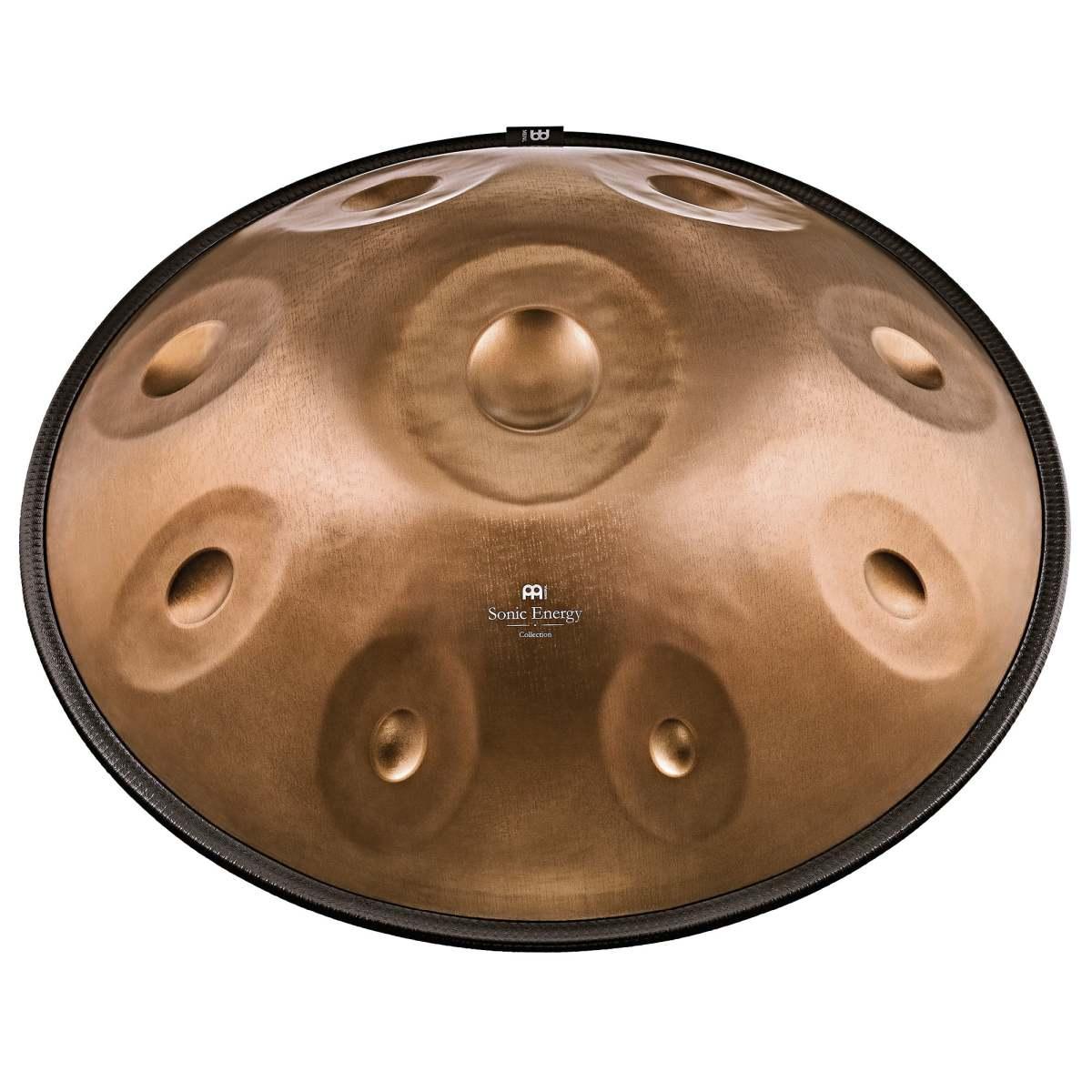 SONIC ENERGY HPSTL110CU Handpan sensoriale acciaio inossidabile Fa pigmeo 11 note 440 Hz rame vintage