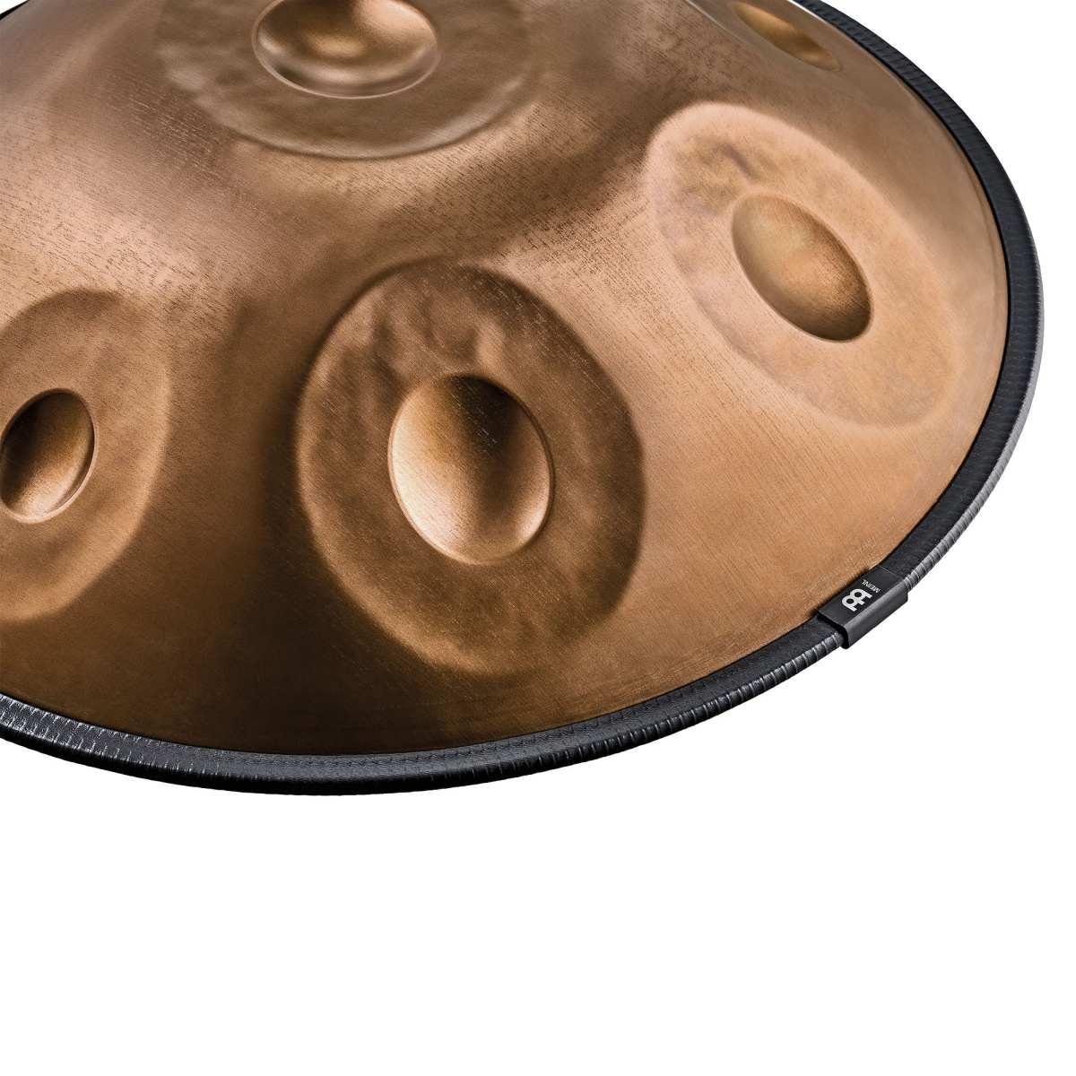 SONIC ENERGY HPSTL110CU Handpan sensoriale acciaio inossidabile Fa pigmeo 11 note 440 Hz rame vintage