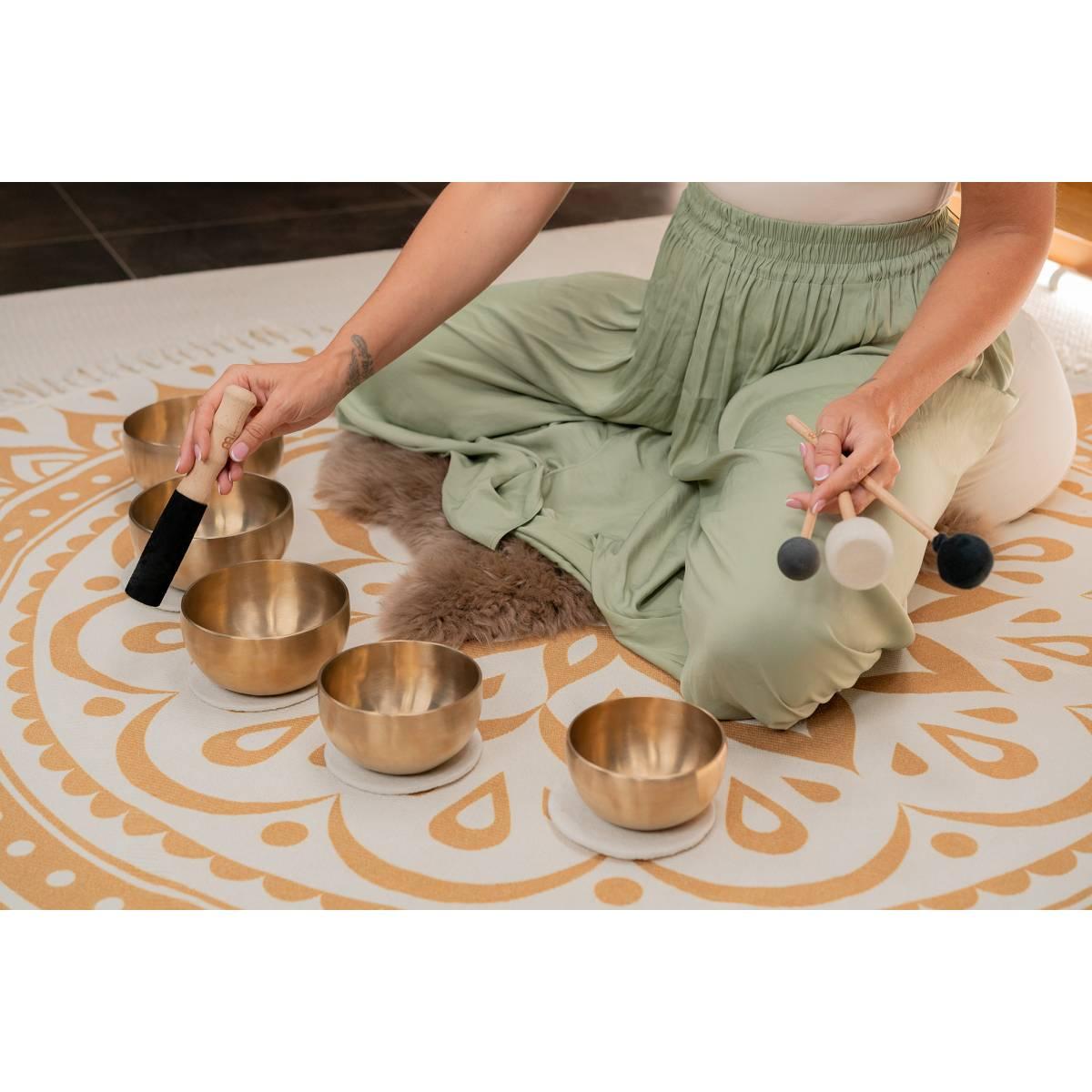 SONIC ENERGY SB-Y2 Set di campane tibetane Yoga Nidra da 5 pezzi