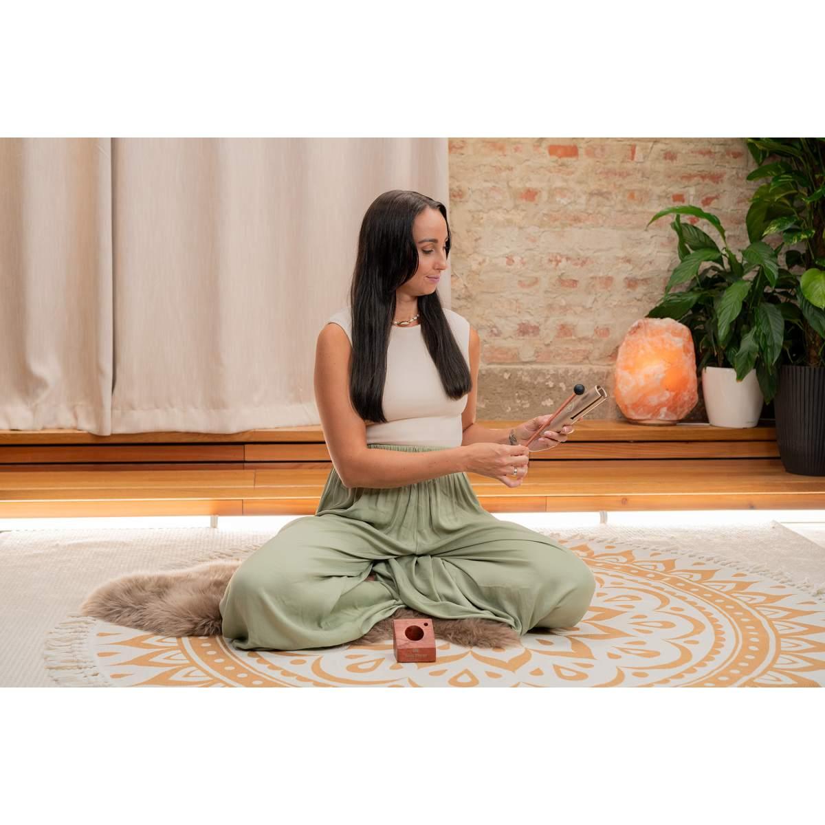 SONIC ENERGY WWTC6 Wah-Wah Tube C6 432 Hz oro champagne