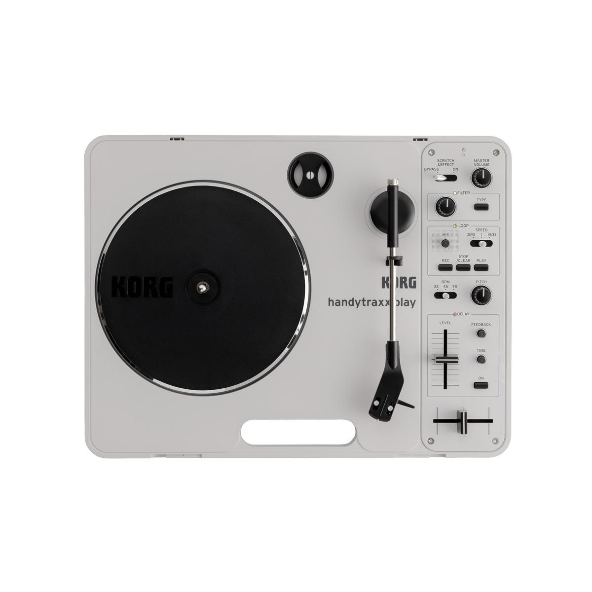 KORG handytraxx play Giradischi portatile che si alimenta a pile AAA o via USB C