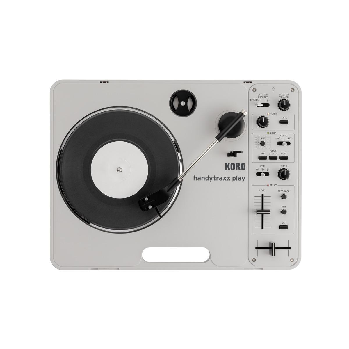 KORG handytraxx play Giradischi portatile che si alimenta a pile AAA o via USB C