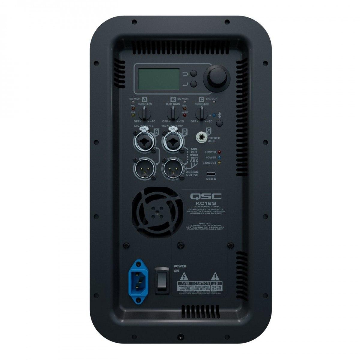 Qsc kc12-bk impianto a colonna 3000w