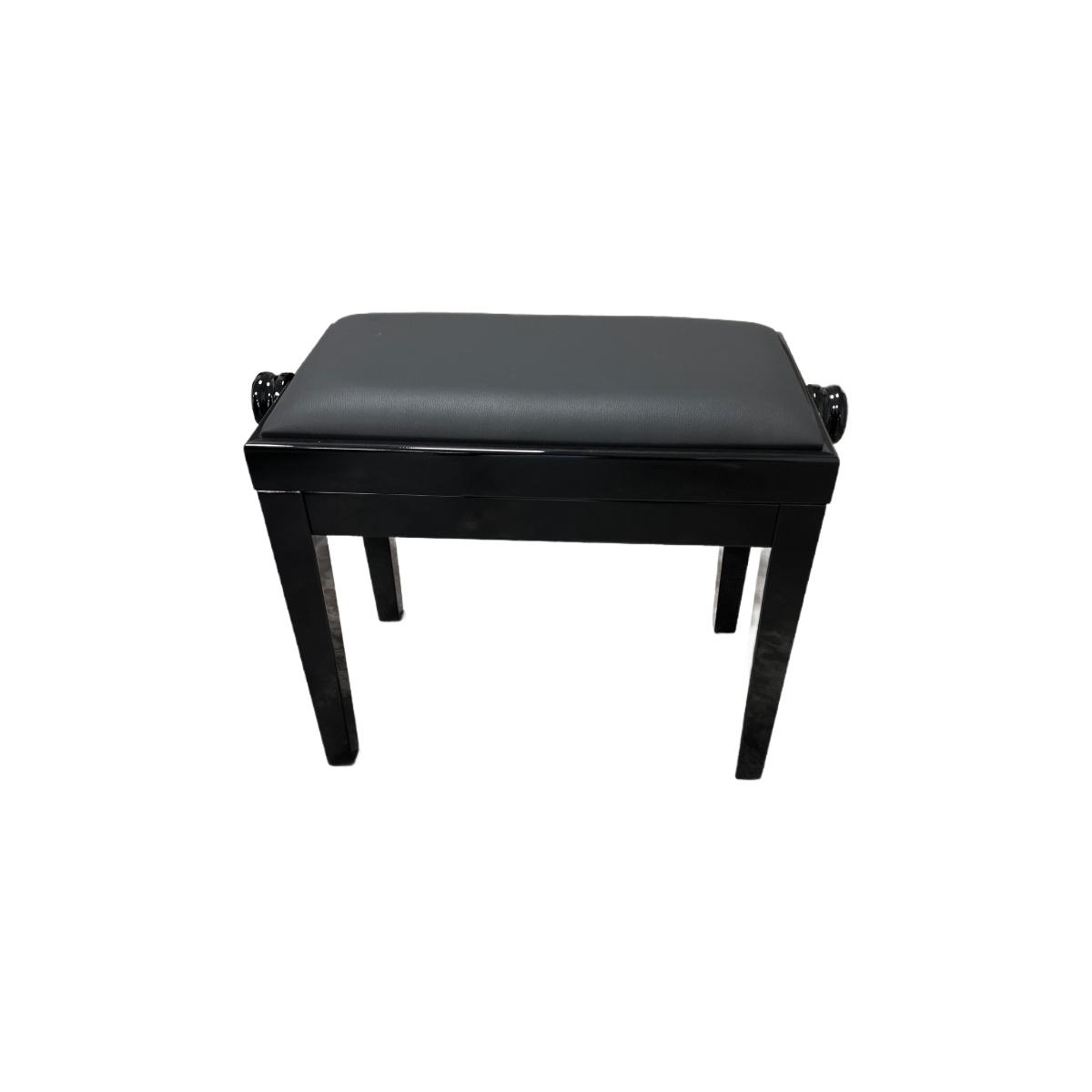 Discacciati 105 panchetta nero lucido in skay per pianoforte