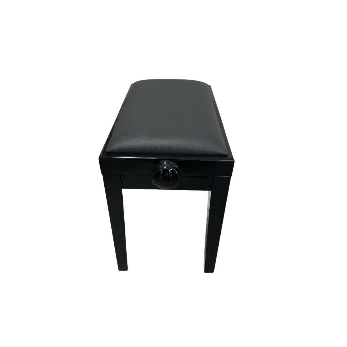 Discacciati 105 panchetta nero lucido in skay per pianoforte