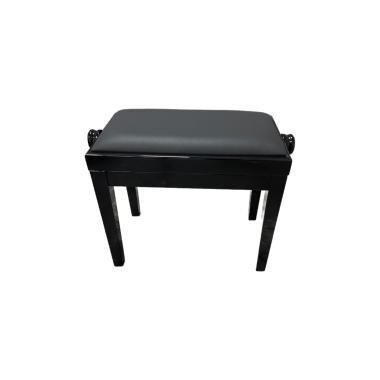 Discacciati 105 panchetta nero lucido in skay per pianoforte