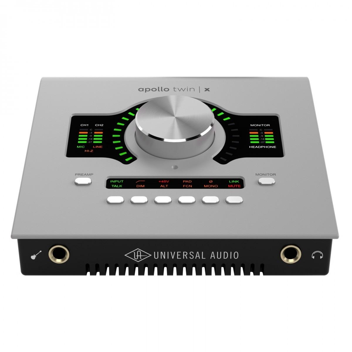 UNIVERSAL AUDIO Apollo Twin X Duo Gen 2 ESS Interfaccia audio desktop Gen 2 10x6 Thunderbolt 3 per Mac e Windows con pacchetto Essential