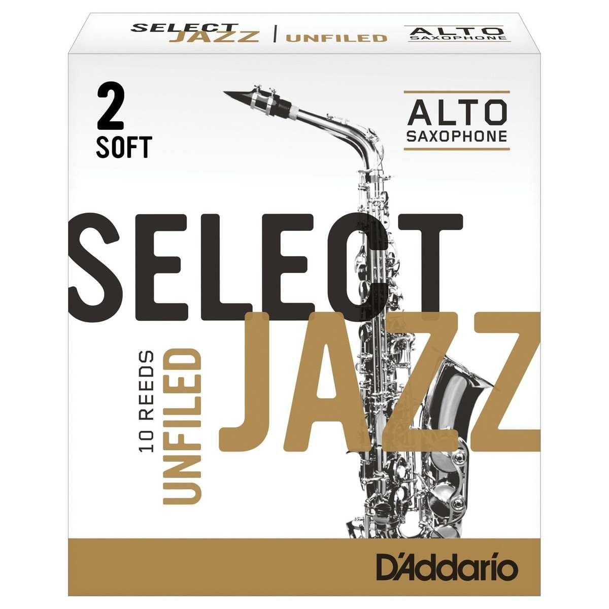 D'addario select jazz unfiled 10 ance sax alto 2s