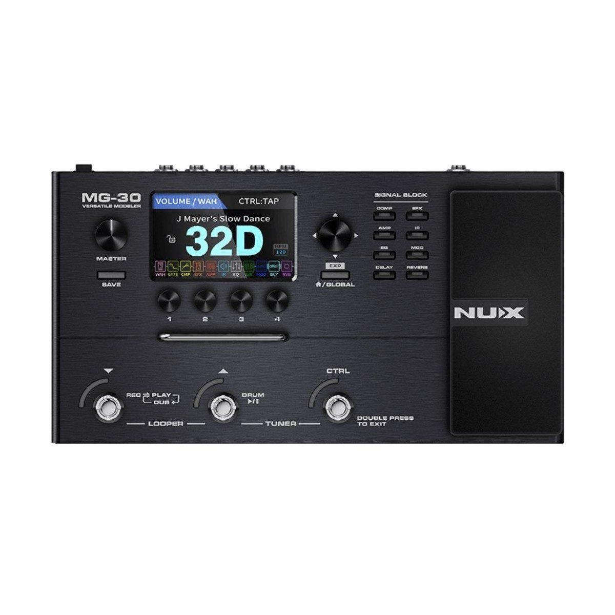 Nux mg-30 pedaliera modeler per chitarra/basso