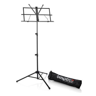 Bespeco bp01x leggio pieghevole con custodia