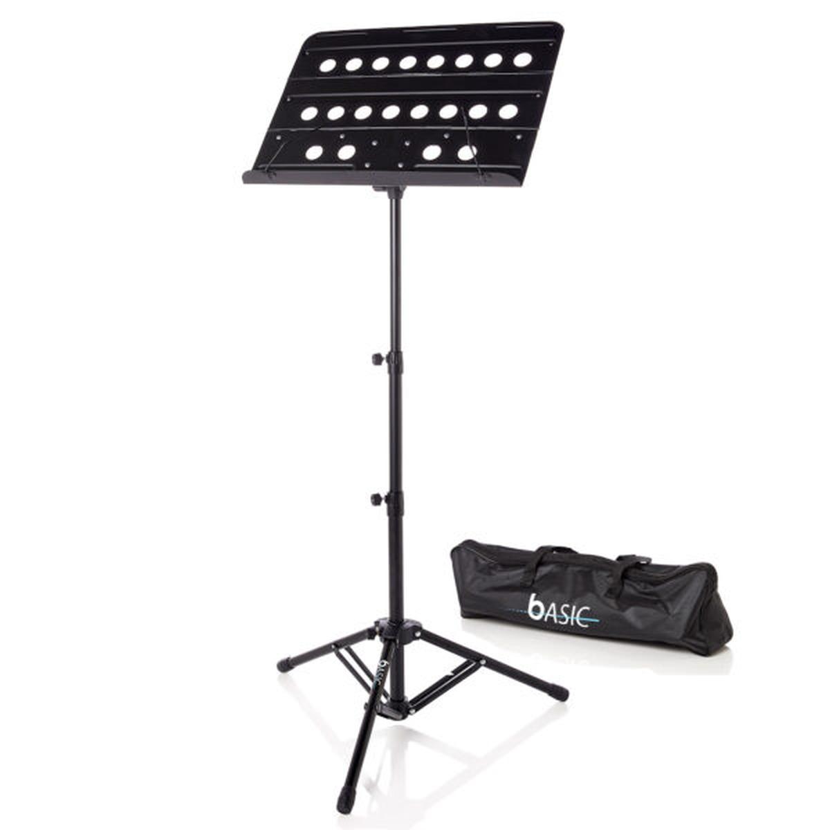 Bespeco bas200r leggio con tavola forata ripiegabile con custodia