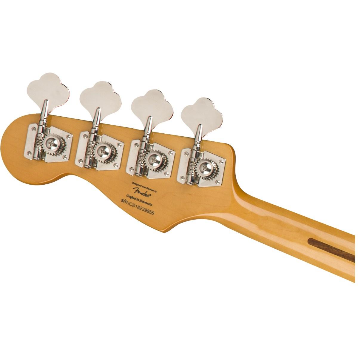 Fender classic vibes '70s jazz bass mn bpg black basso elettrico 4 corde