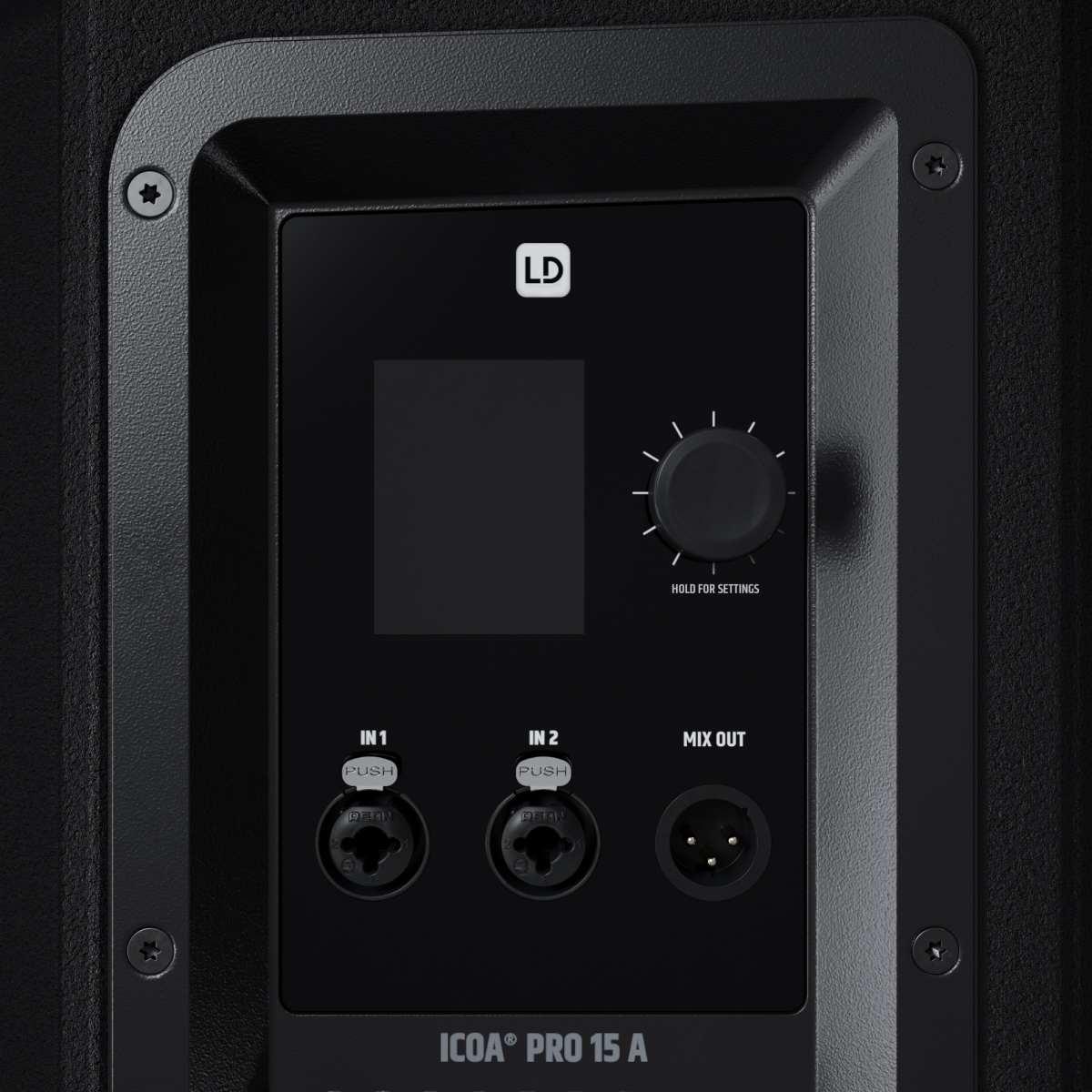 LD SYSTEMS ICOA PRO 15 A - Potente altoparlante PA coassiale attivo da 15" con Bluetooth e app