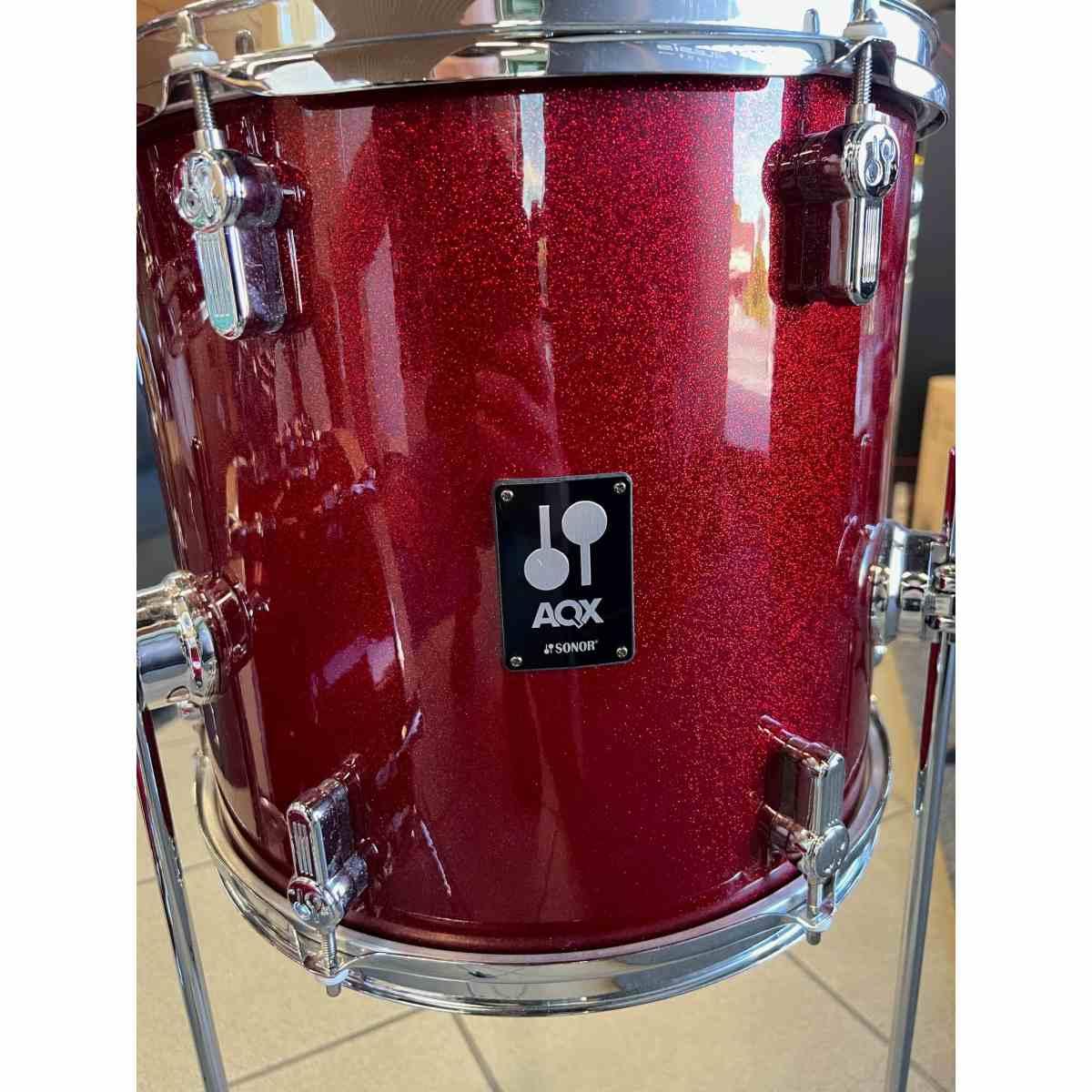 Sonor aqx micro set red moon sparkle batteria acustica cassa 14 - usato garantito