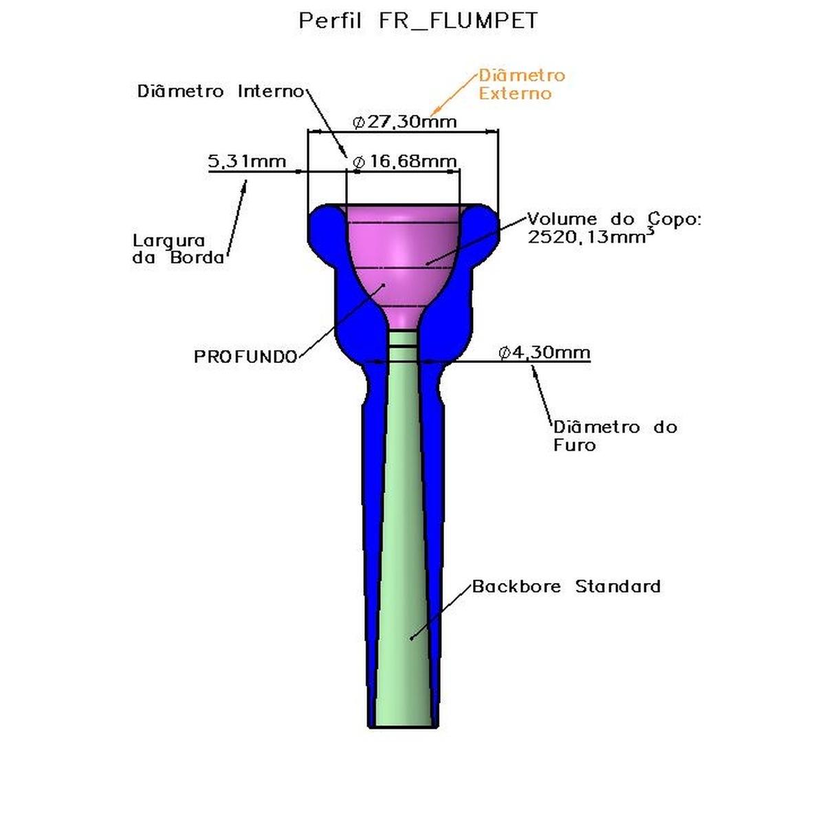 Padovani fran rivero premium flumpet bocchino per tromba