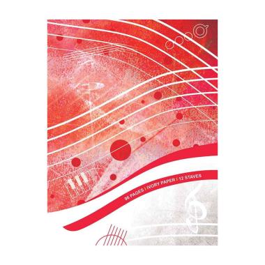 Quaderno pentagrammato per chitarra - 96 pagine avorio