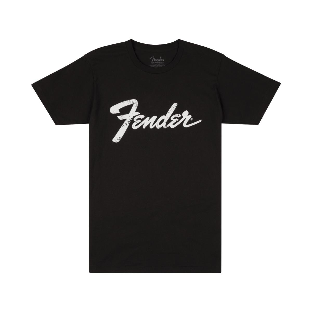 Fender t shirt logo date back tee black (l)