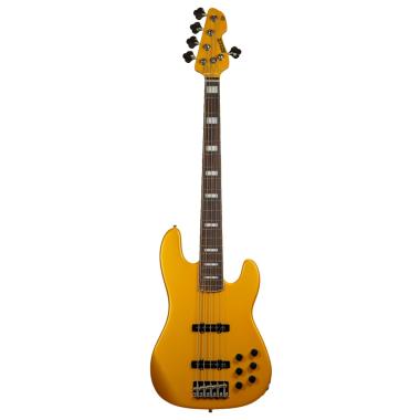 Markbass gv 5 gloxy metallic yellow cr rw basso elettrico 5 corde