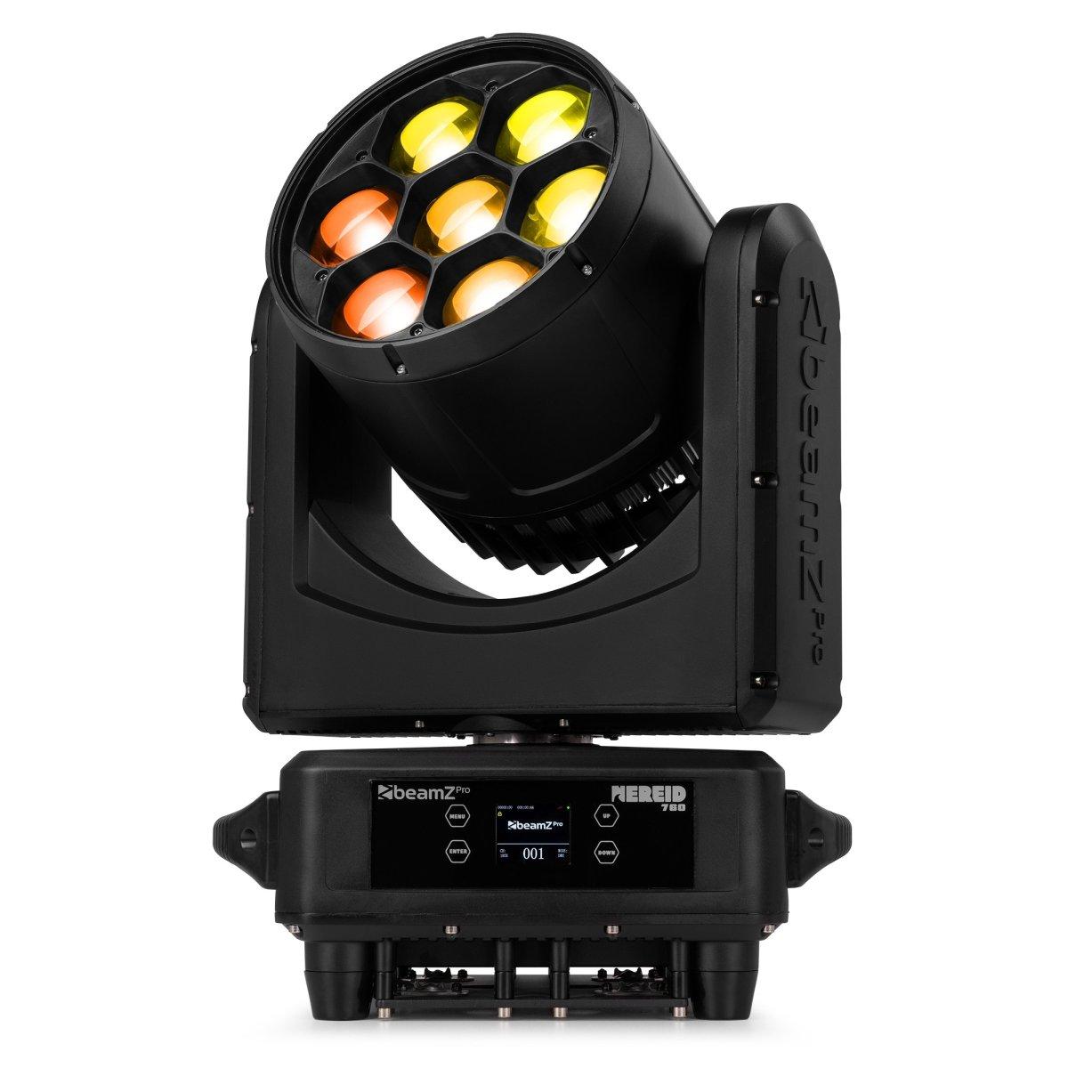 BEAMZ Nereid760 IP65 Testa mobile a LED Wash per esterni con zoom 7x60W