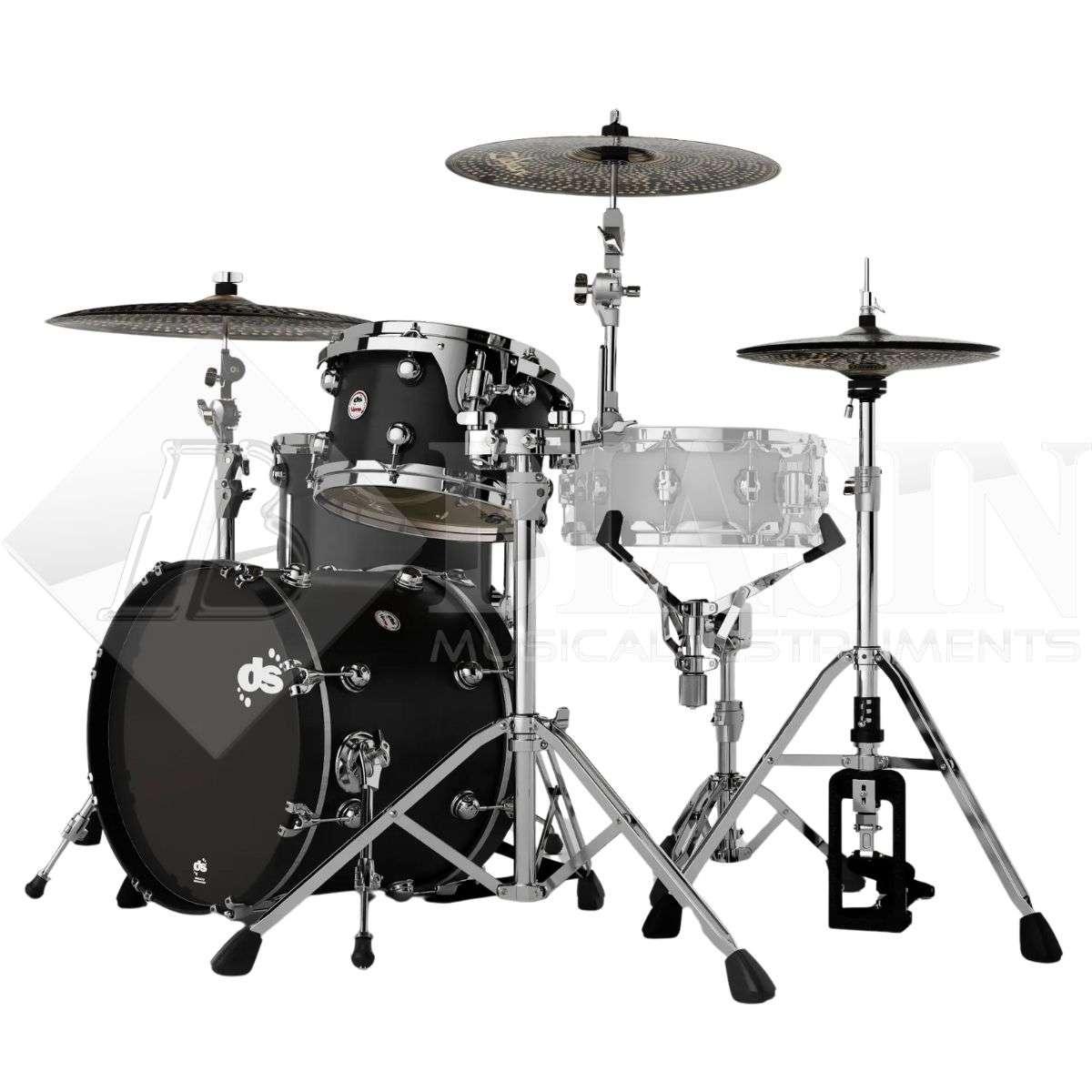 DS DRUM Venom Bop Kit Maple Shell Pack 3 pezzi Carbon Stain 18/12/14