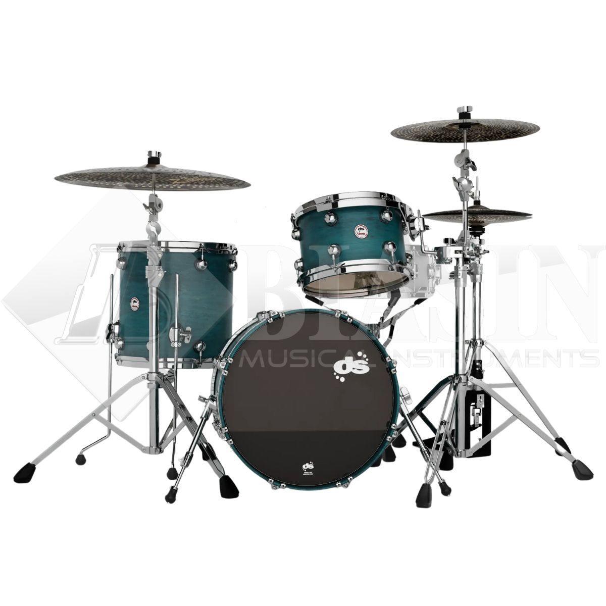 DS DRUM Venom Bop Kit Maple Shell Pack 3 pezzi Teal Stain 18/12/14