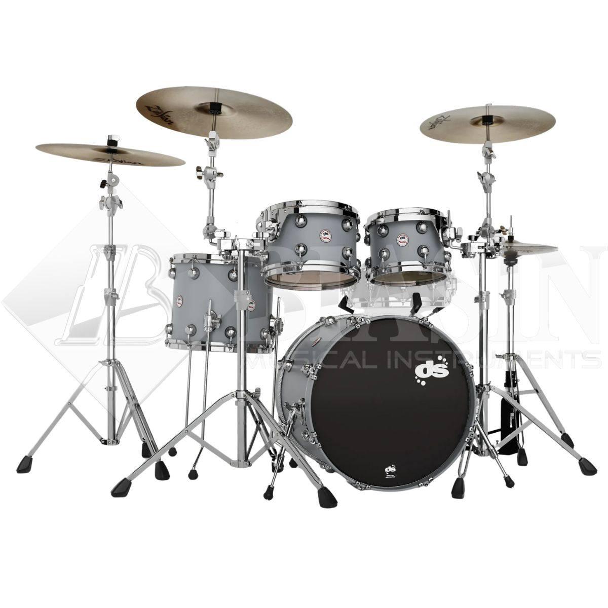 DS DRUM Venom Club Kit Maple Shell Pack 4 pezzi Racing Grey 20/10/12/14