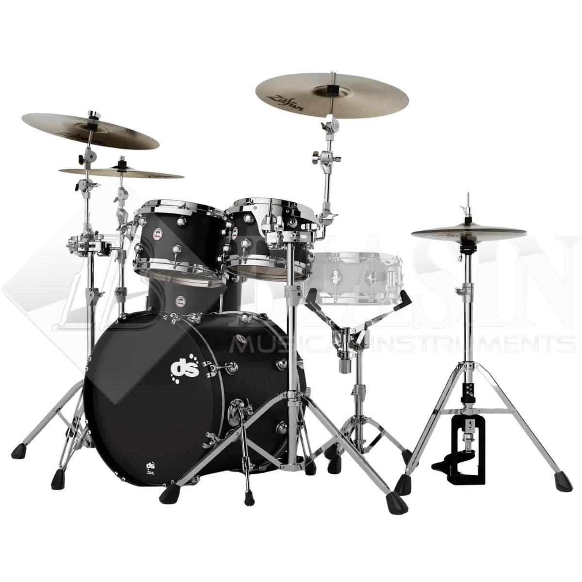 DS DRUM Venom Club Kit Maple Shell Pack 4 pezzi Carbon Stain 20/10/12/14