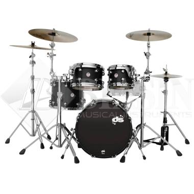 DS DRUM Venom Club Kit Maple Shell Pack 4 pezzi Carbon Stain 20/10/12/14