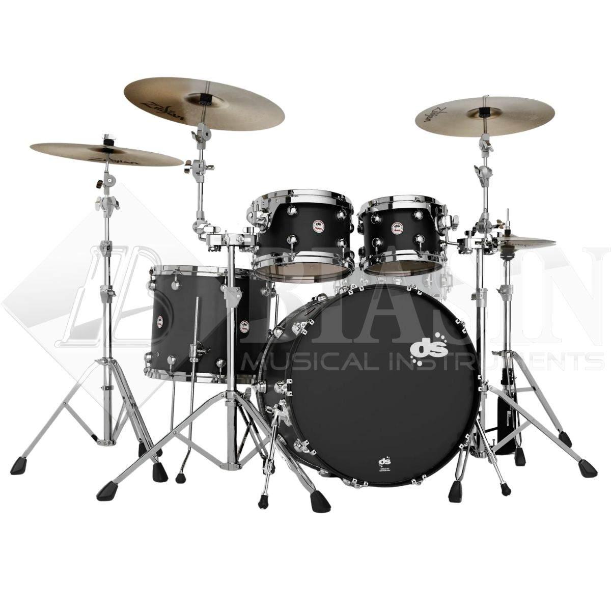 DS DRUM Venom Studio Kit Maple Shell Pack 4 pezzi Carbon Stain 22/10/12/16