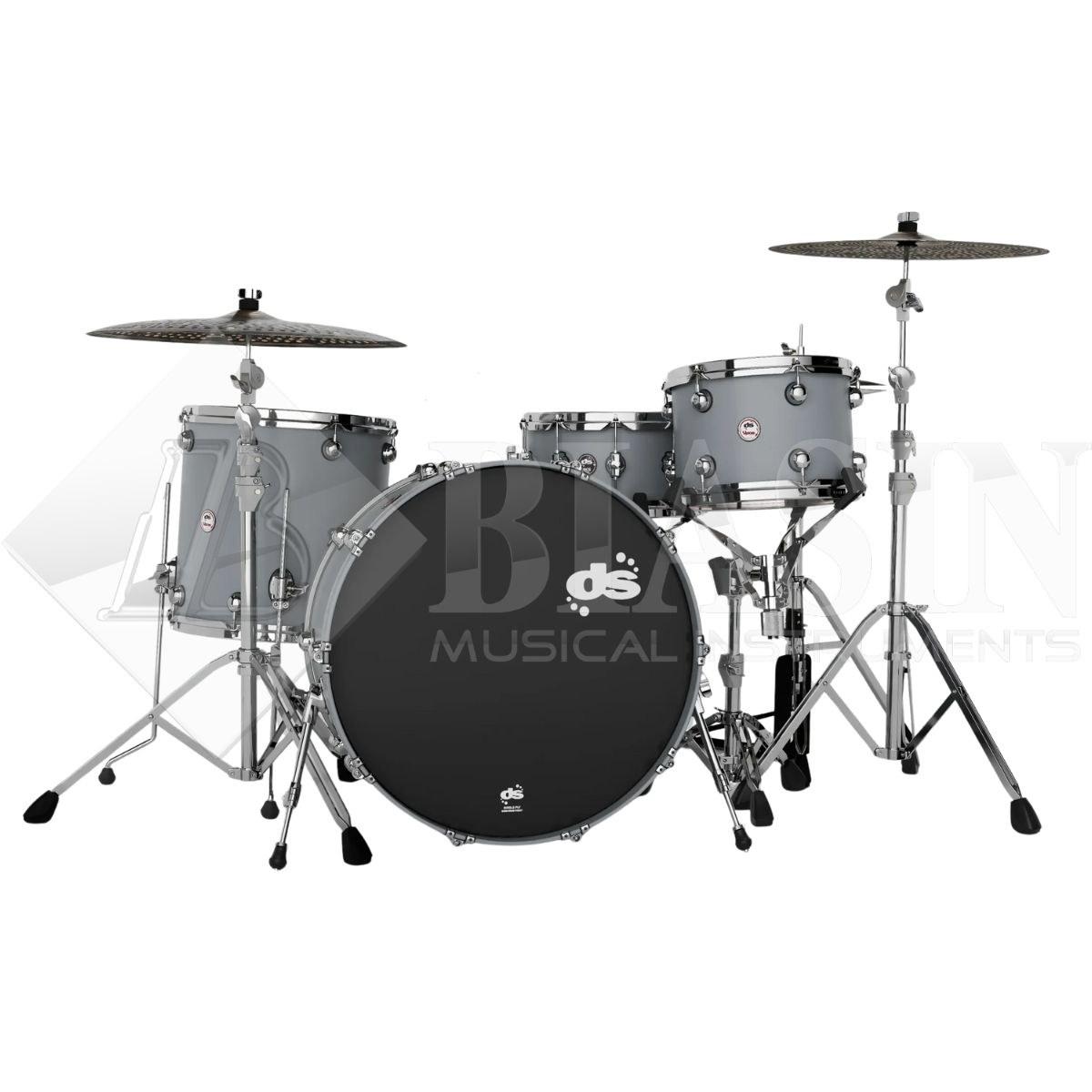 DS DRUM Venom Rock Kit Maple Shell Pack 3 pezzi Racing Grey 24/13/16