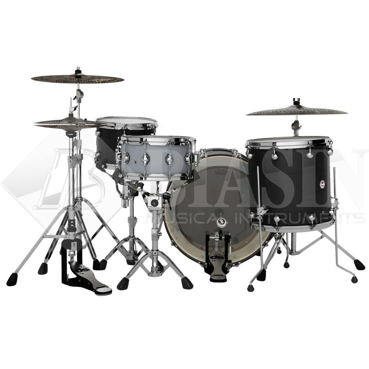 DS DRUM Venom Rock Kit Maple Shell Pack 3 pezzi Carbon Stain 24/13/16