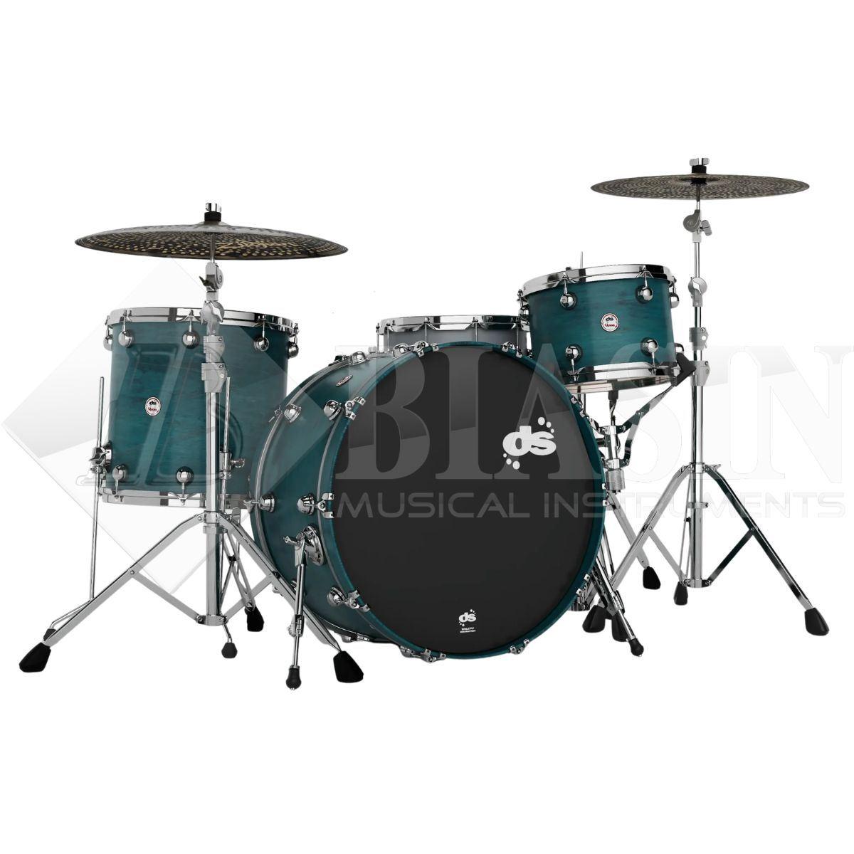 DS DRUM Venom Rock Kit Maple Shell Pack 3 pezzi Teal Stain 24/13/16