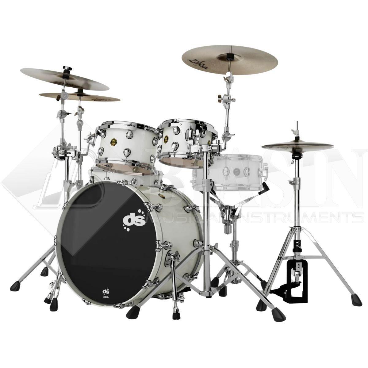DS DRUM Fury Studio Kit Maple Shell Pack 4 pezzi White Pearl Lacquer 22/10/12/16