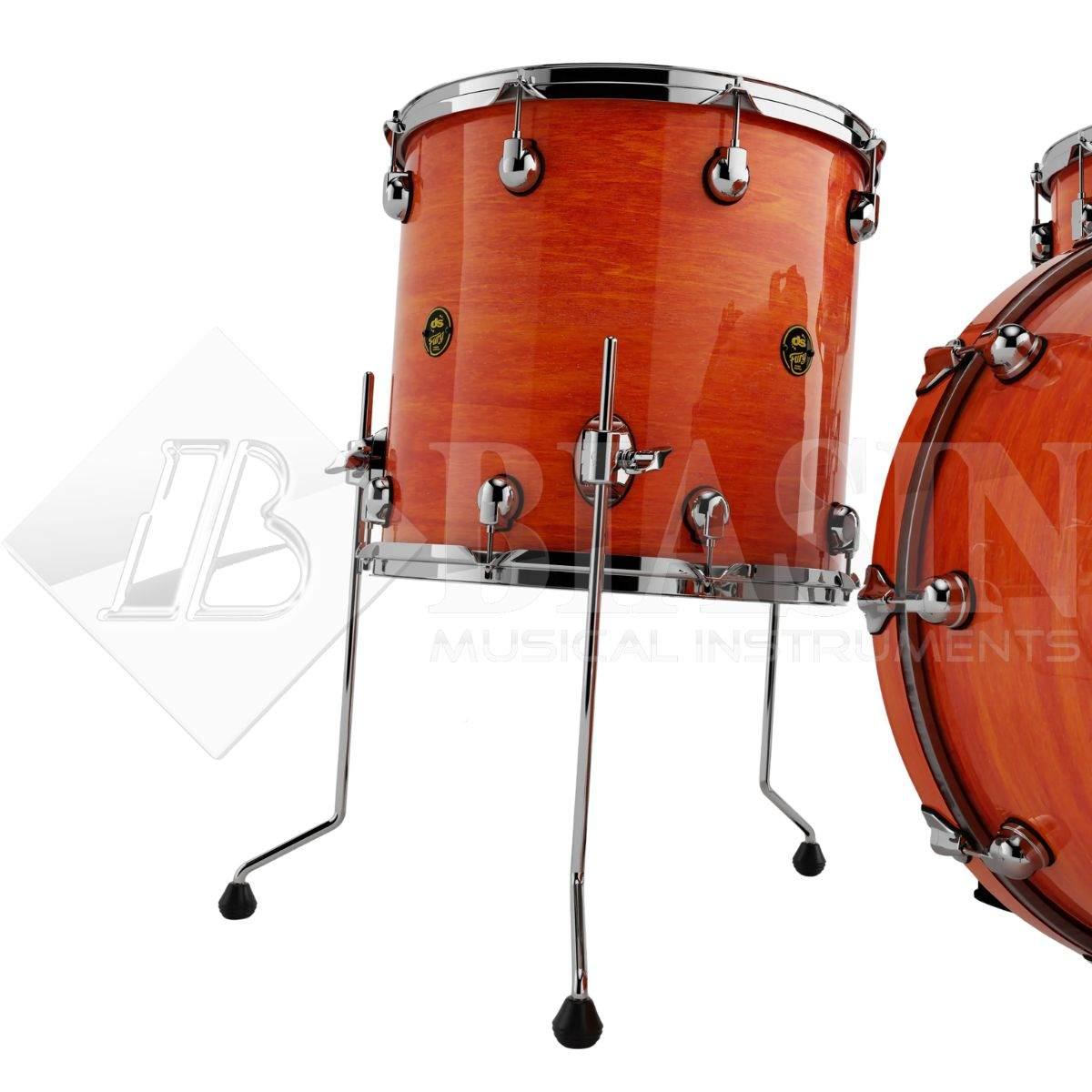 DS DRUM Fury Studio Kit Maple Shell Pack 4 pezzi Tangerine Lacquer 22/10/12/16