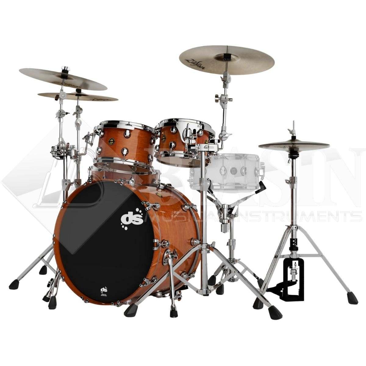 DS DRUM Fury Studio Kit Maple Shell Pack 4 pezzi Whisky Lacquer 22/10/12/16